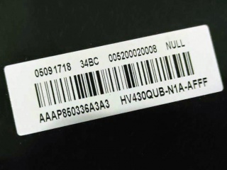 HV430QUB-N1A